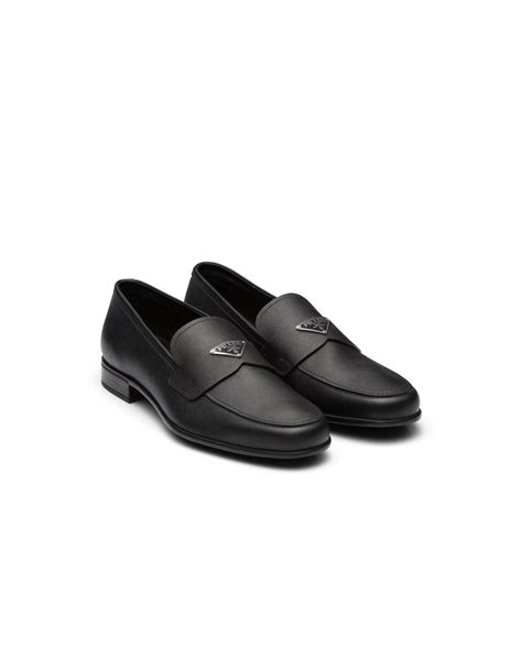 brown prada loafers mens|Prada saffiano loafers.